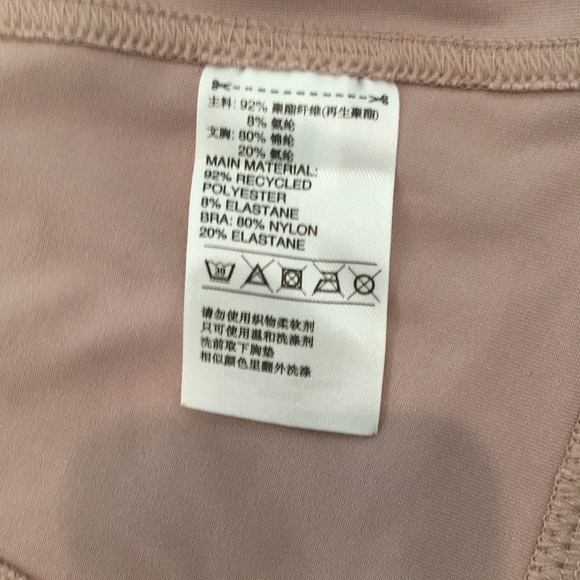 Stella McCartney Adidas Racer Back. Mauve. - Picture 6 of 7